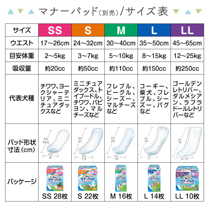 彈性棉保潔介護服(介護服マナーガード®)(男女兼用/臘腸狗・小型犬用)