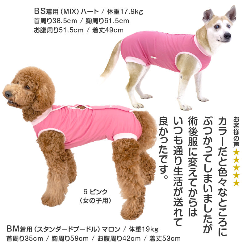 術後服(術後服エリザベスウエア®)(男用 / 大型犬用 / 抗菌・除臭材質)