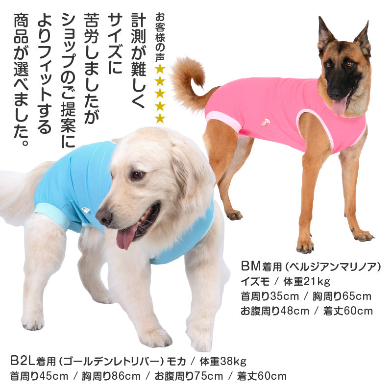 術後服(術後服エリザベスウエア®)(男用 / 大型犬用 / 抗菌・除臭材質)
