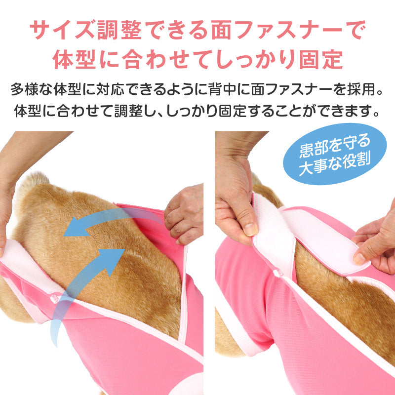 術後服(術後服エリザベスウエア®)(男用 / 大型犬用 / 抗菌・除臭材質)