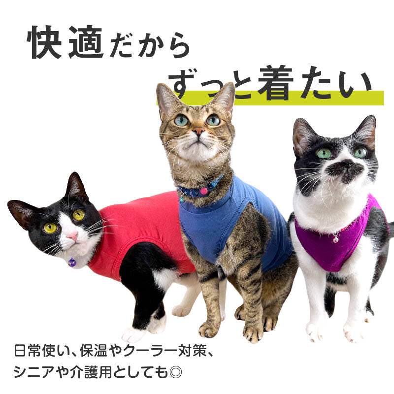 貓用簡約彈性棉內搭坦克背心