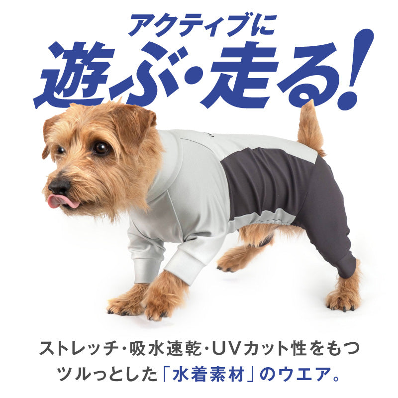 DOGPLAY®側腰剪裁Rash Guard(臘腸狗・小型犬用)