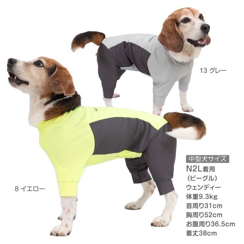 ドッグプレイ®（Dog Play）側腰剪裁Rash Guard(中型犬用)