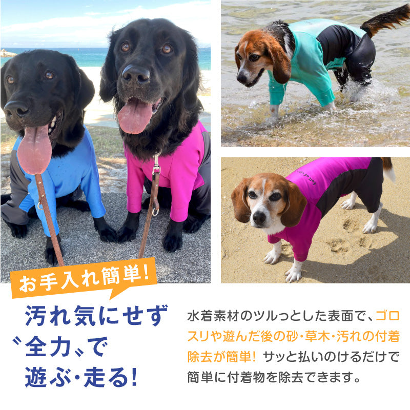 ドッグプレイ®（Dog Play）側腰剪裁Rash Guard(中型犬用)