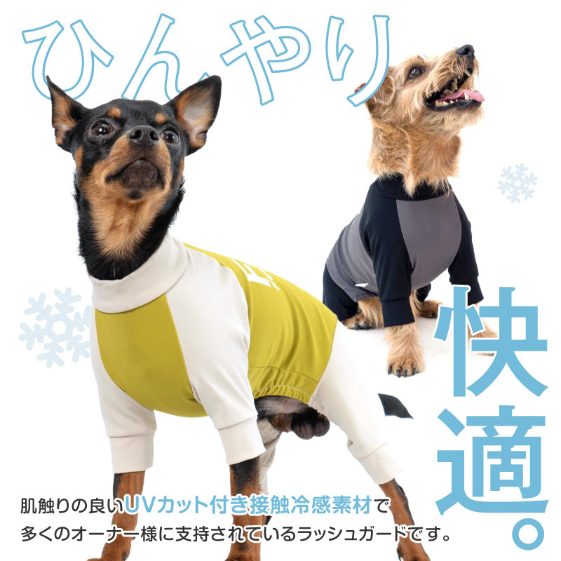 DOGPLAY®接觸涼感高彈力Rash Guard(臘腸狗・小型犬用)