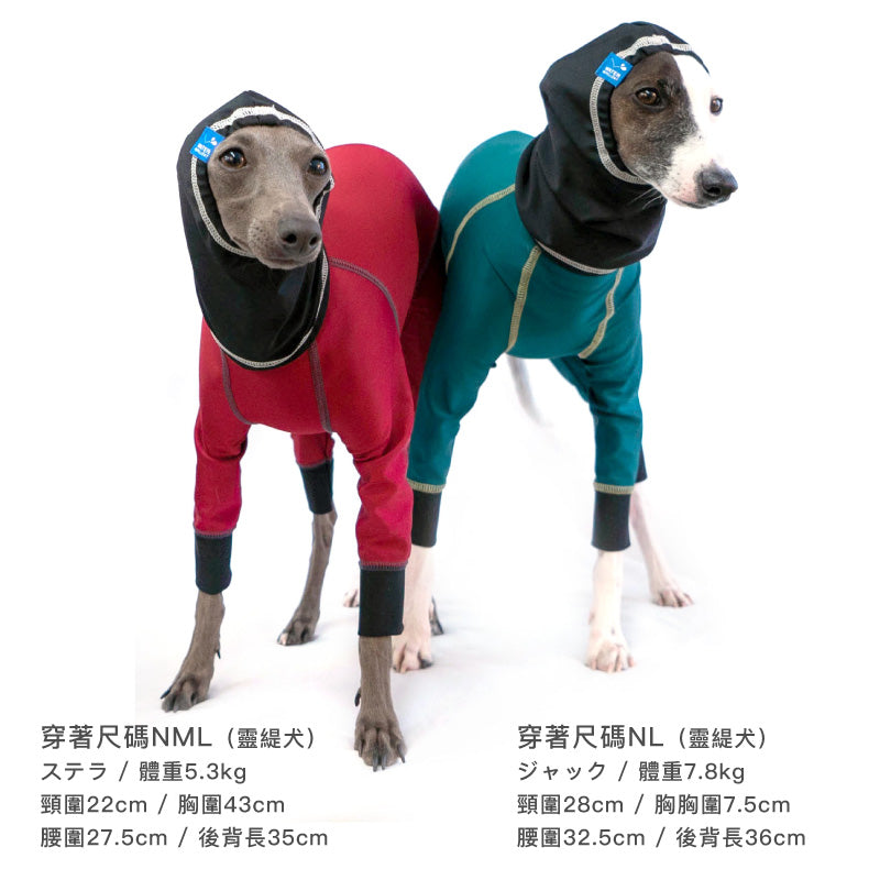 反光LOGO印花防潑水風雨兩用圍巾帽(臘腸狗·小型犬用)