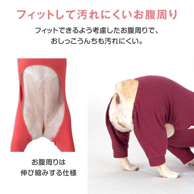 【定番人氣商品】簡約長袖內搭連身衣(法鬥・巴哥犬用)