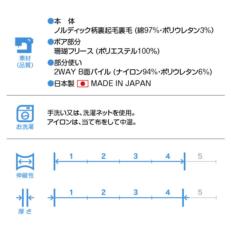 北歐風圖騰內磨毛背心(臘腸狗・小型犬用)