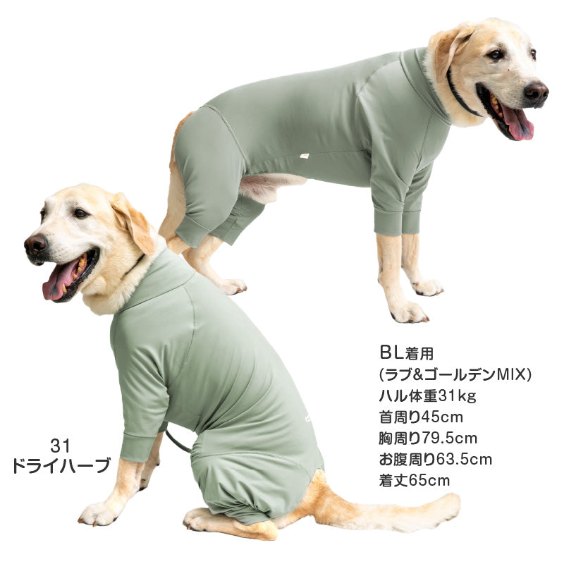 溫度調節長袖連身衣(中型犬用)