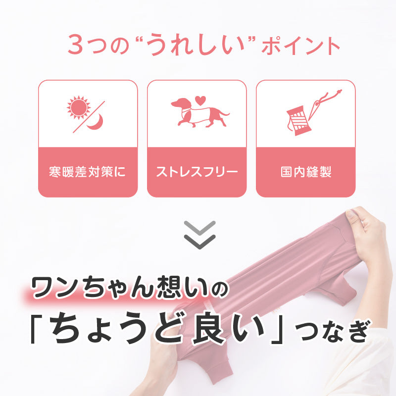 溫度調節長袖連身衣(大型犬用)