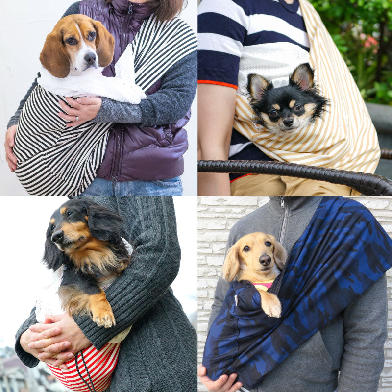 可選樣式束口款寵物背袋(Dog sling / 臘腸狗・小型犬・中型犬・貓用)