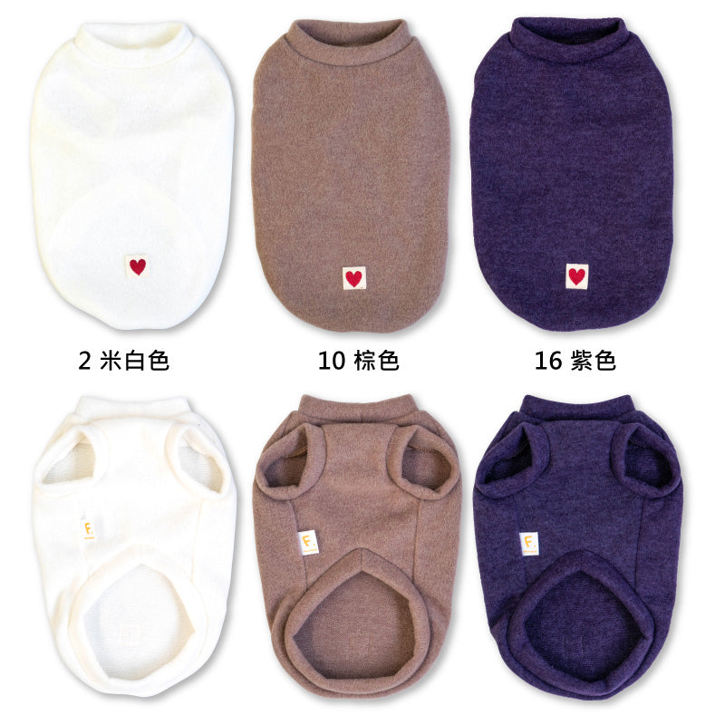 【2021年秋冬新款】短纖針織磨毛背心(臘腸狗・小型犬用)