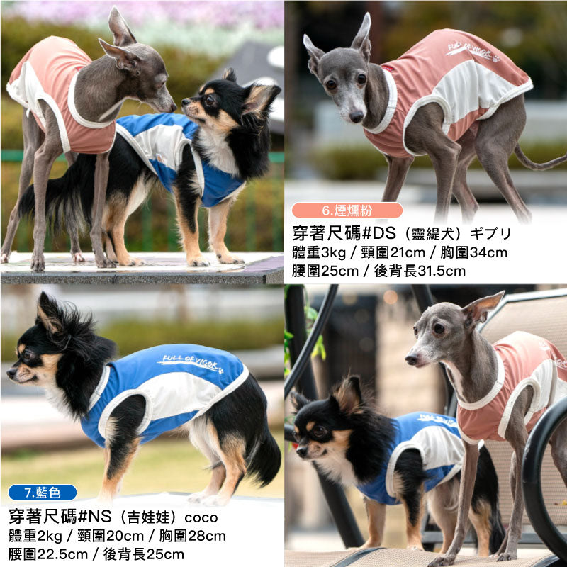 DOGPLAY®接觸涼感坦克背心(臘腸狗・小型犬用)