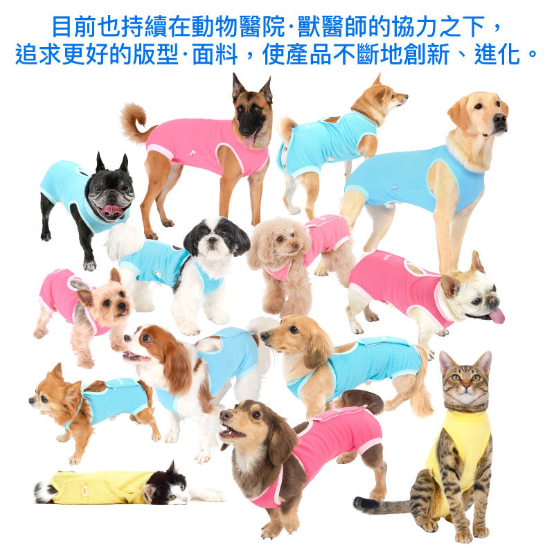 F.天竺棉術後服(術後服エリザベスウエア®)(女用/大型犬用/彈性材質)