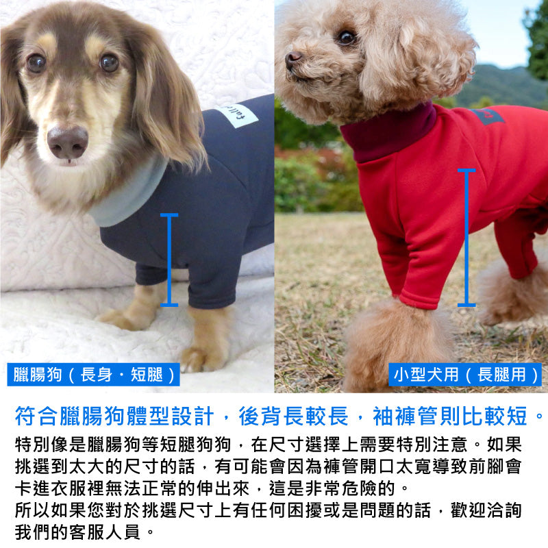 DOGPLAY®內刷毛Rash Guard(臘腸狗・小型犬用)