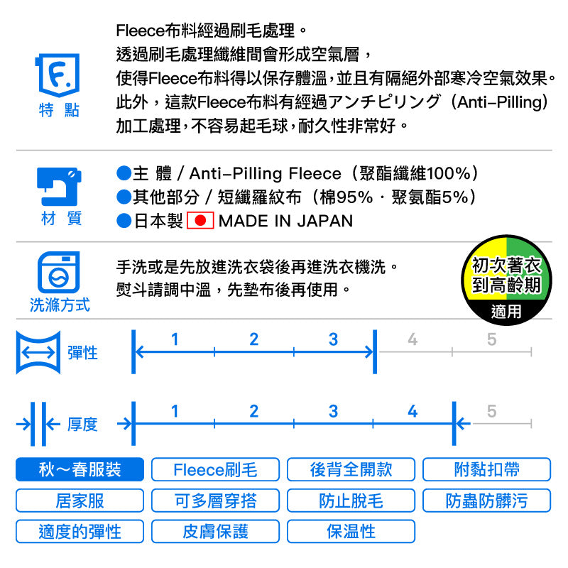 貓用可調整尺寸款Fleece刷毛睡衣