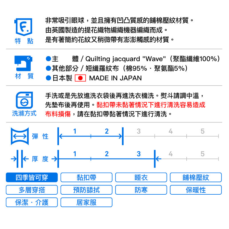 貓用可調整尺寸款鋪棉壓紋睡衣