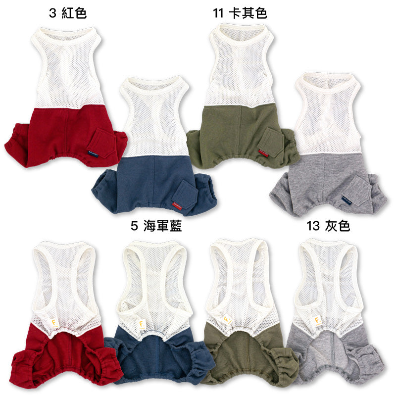 附網布內搭衣內短磨毛慢跑褲(臘腸狗・小型犬用)