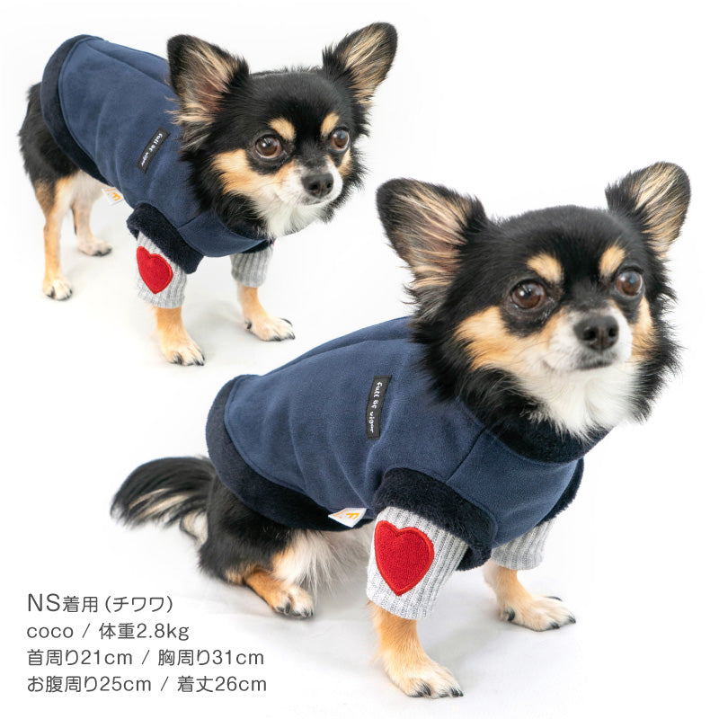 【2023秋冬新款】仿麂皮防寒背心(臘腸狗・小型犬用)