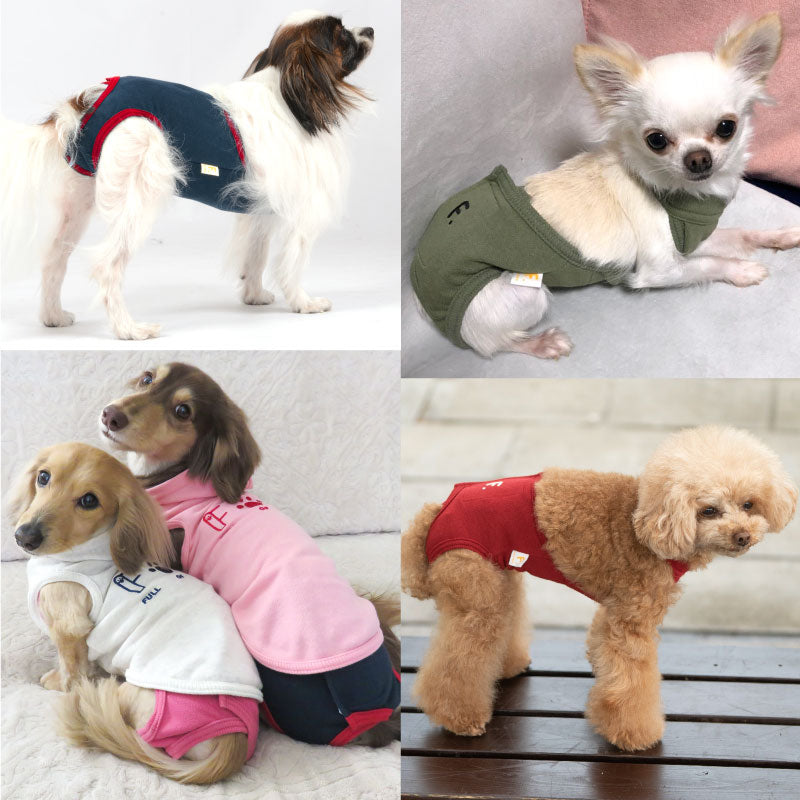 簡約工作服款保潔介護服(介護服マナーガード®)(男女兼用/臘腸狗・小型犬用)