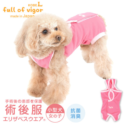術後服(術後服エリザベスウエア®)(女用 / 臘腸狗・小型犬用 / 抗菌・除臭材質)