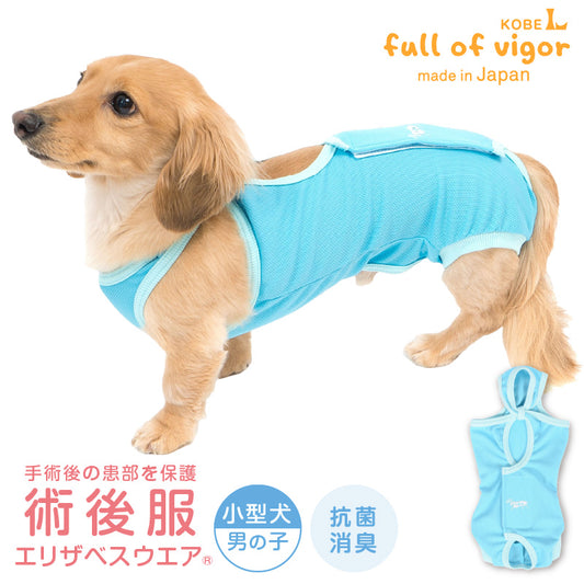 術後服(術後服エリザベスウエア®)(男用 / 臘腸狗・小型犬用 / 抗菌・除臭材質)