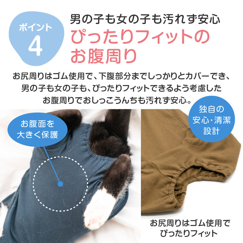 【定番人氣商品】貓用簡約短袖連身衣