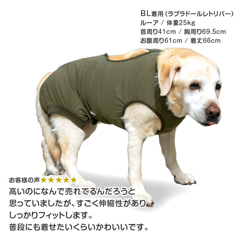 F.天竺棉術後服（術後服エリザベスウエア®）（男用／大型犬用／彈性材質）