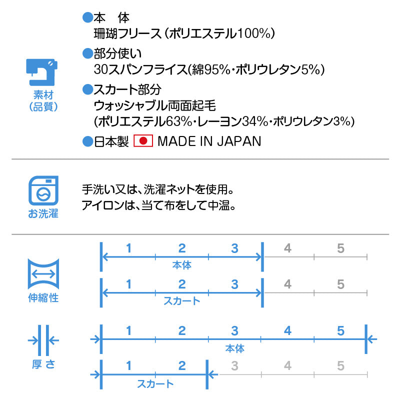 【 CHECK FAIR 】【 20%OFF優惠對象 】Fleece刷毛假兩件連身裙（臘腸狗・小型犬用）