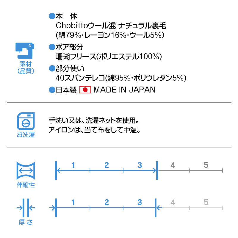 絨毛連帽袋鼠口袋羊毛毛圈布連身衣（臘腸狗・小型犬用）