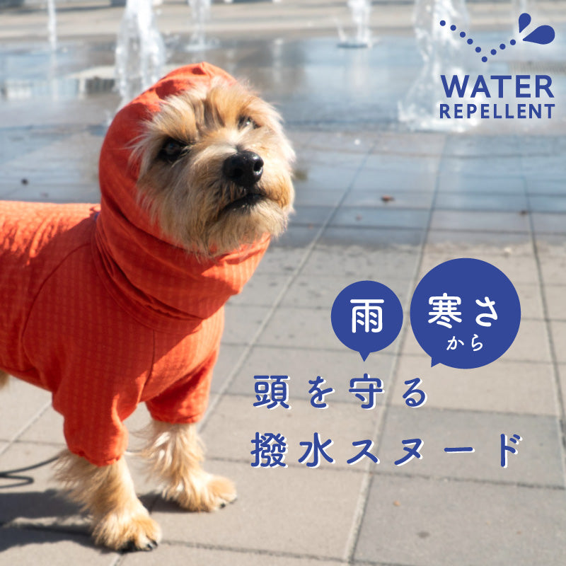 防潑水透濕內磨毛風雨兩用圍巾帽