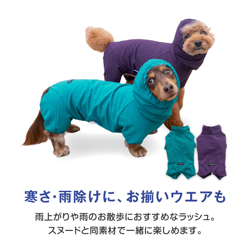 防潑水透濕內磨毛風雨兩用圍巾帽